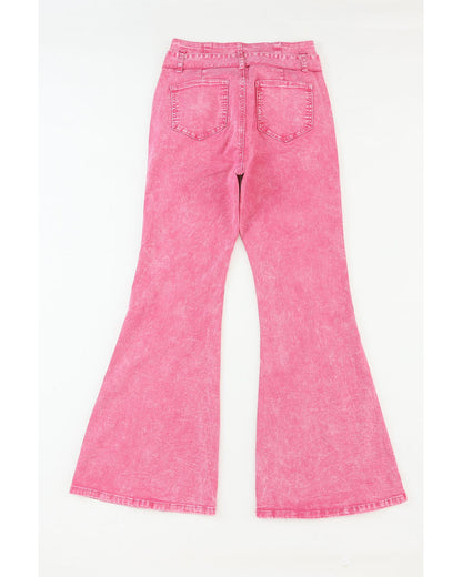 Azura Exchange High Waist Flare Leg Front Knot Jeans - 12 US