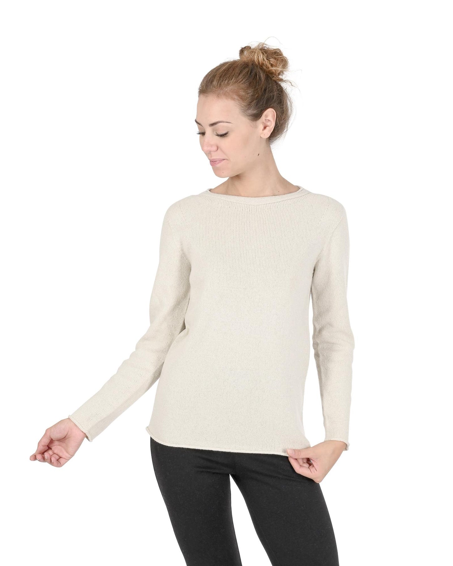 Boatneck Cashmere Sweater - 46 EU