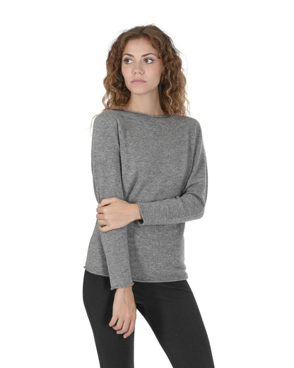 Premium Cashmere Boatneck Sweater - S