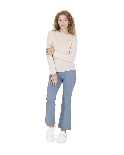 Cashmere Boatneck Sweater for Women - L