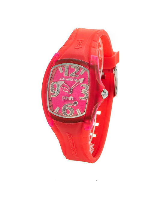 Chronotech Women's Red Rubber Watch - One Size