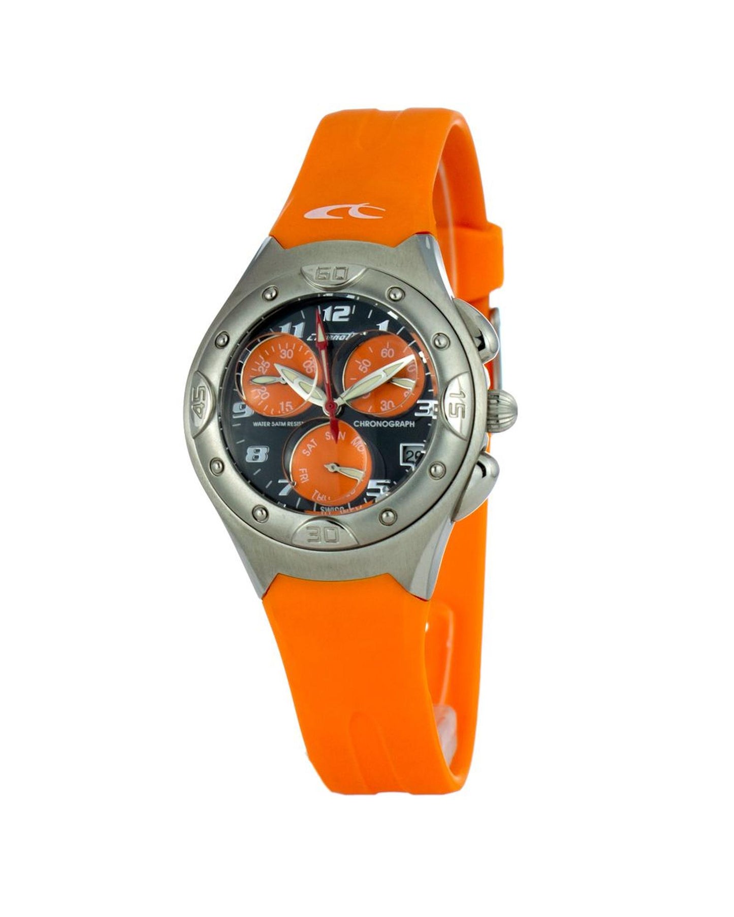 Chronotech Women's Orange Rubber Watch - One Size