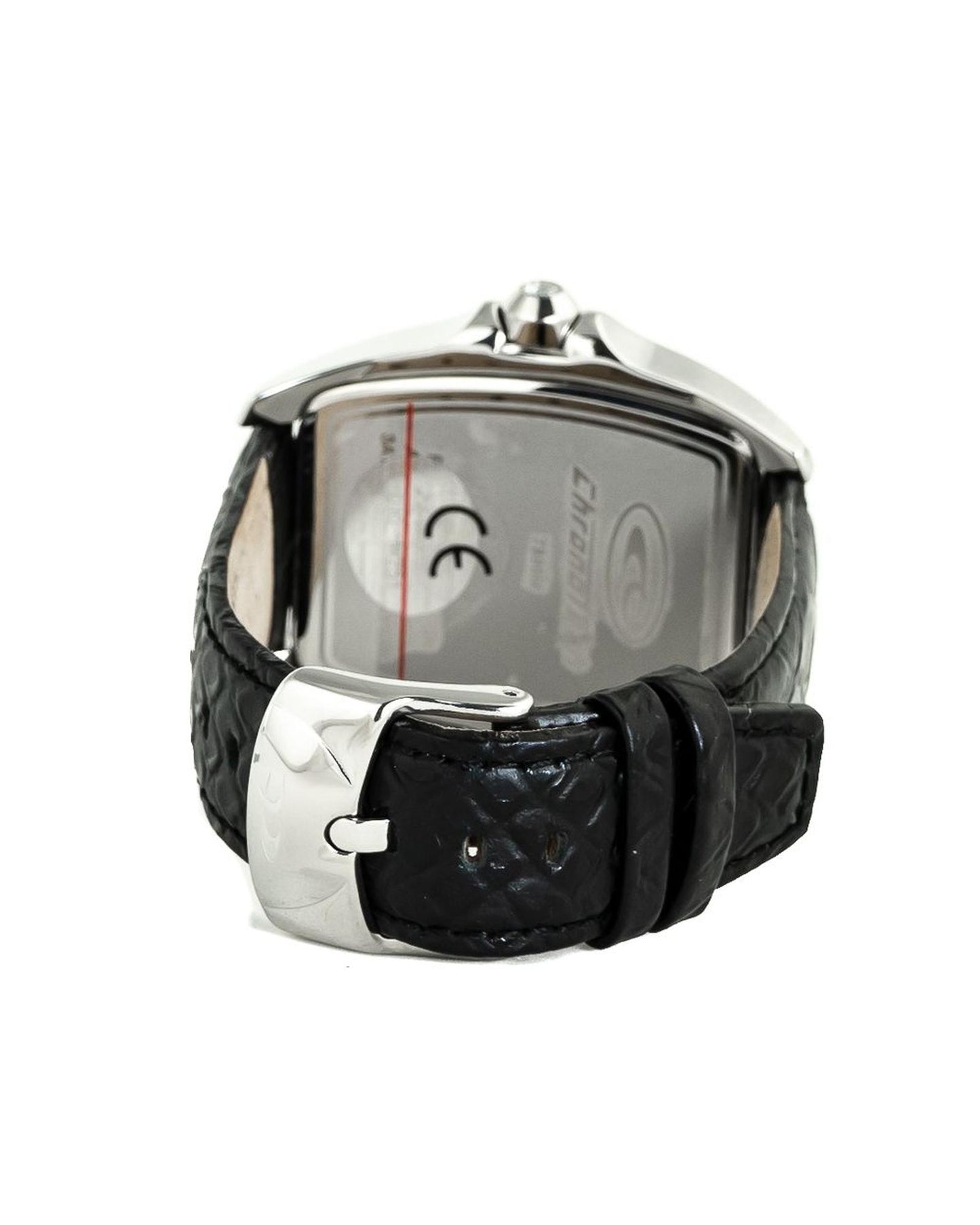 Chronotech Men's Black Leather Watch - One Size