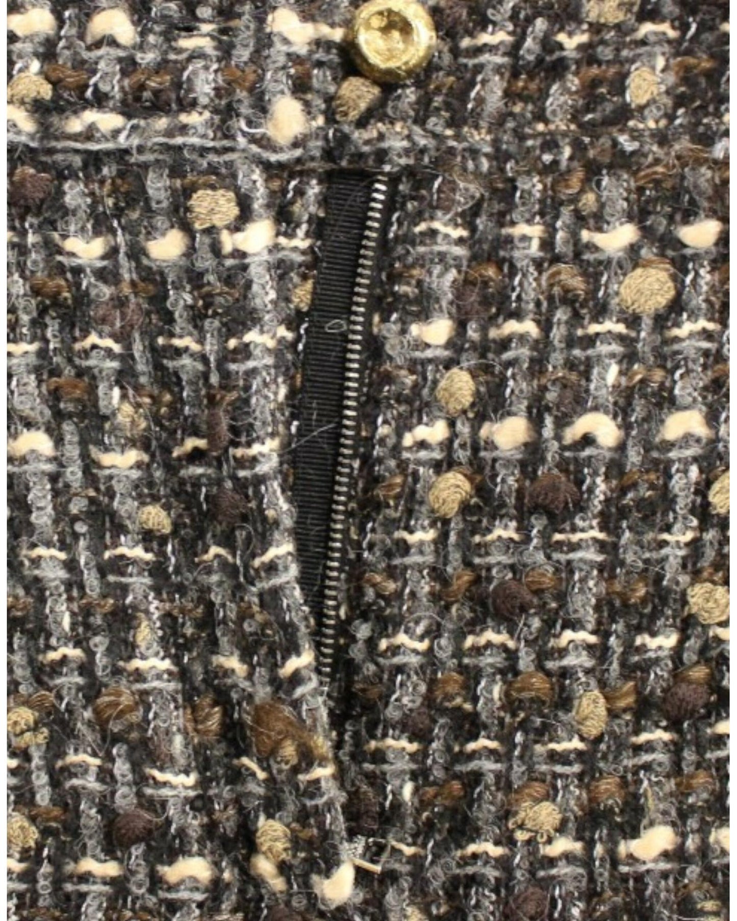 Wool Blend Shorts with Zipper Closure and Front Pockets 40 IT Women