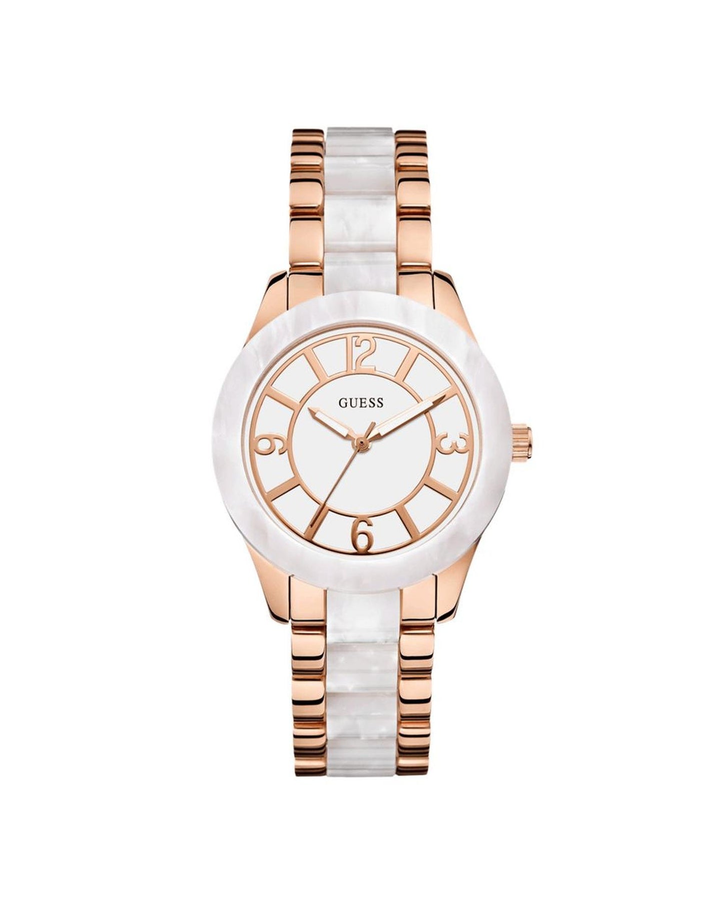 Guess Women's Pink Steel And Polycarbonate Watch - One Size