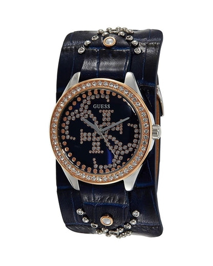 Guess Women's Blue Leather Watch - One Size