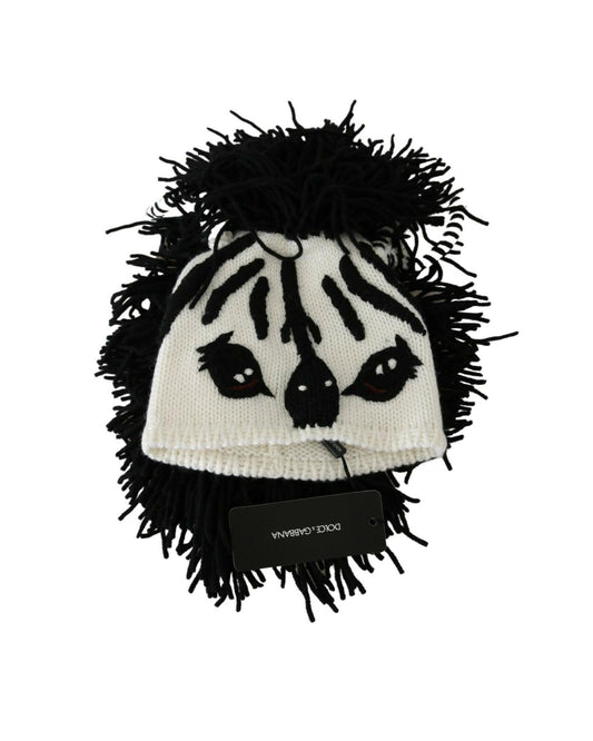 Dolce & Gabbana Animal Design Knitted Beanie Hat One Size Women