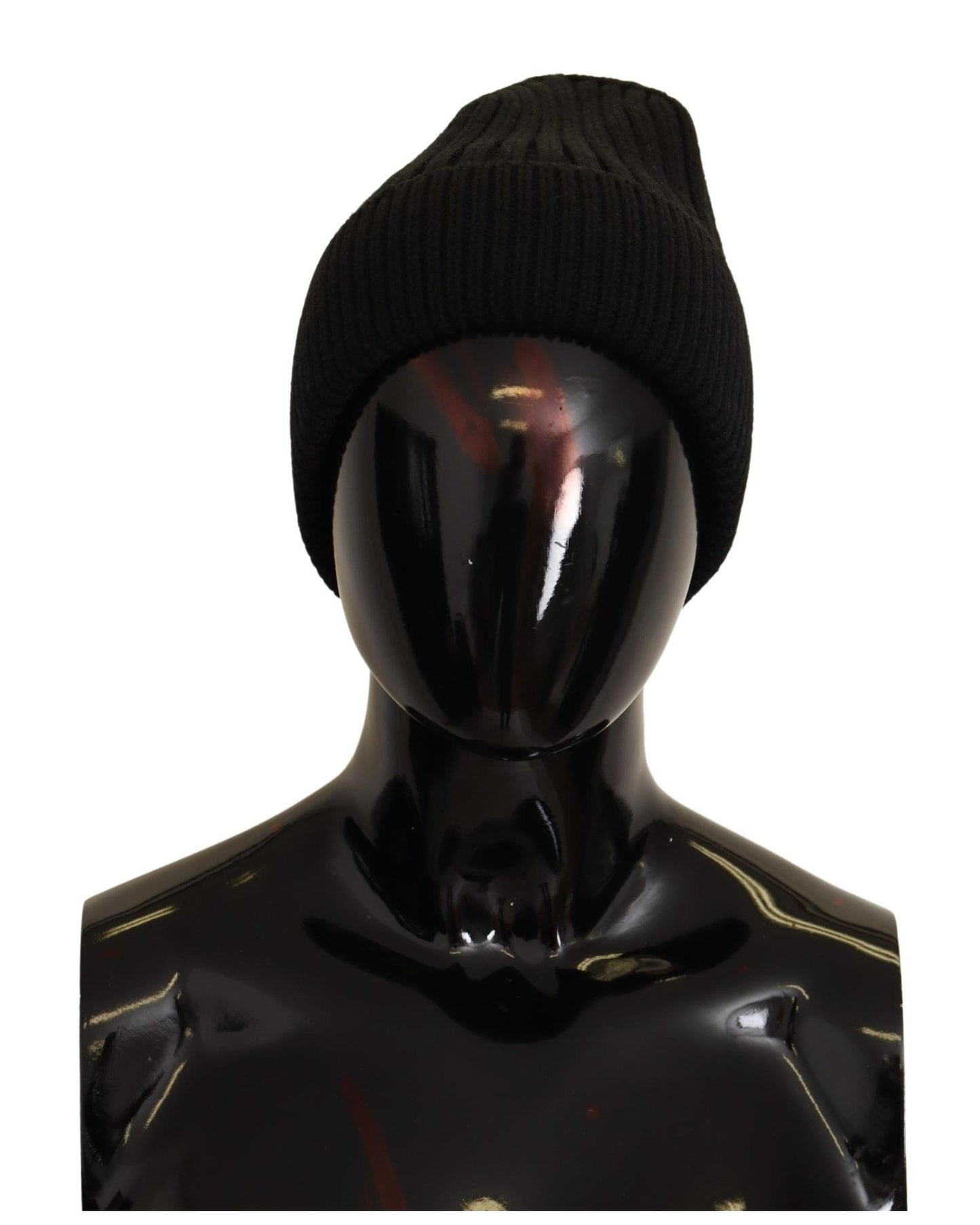 100% Authentic Dolce & Gabbana Cable Knit Beanie Hat with Fleece Liner One Size Women