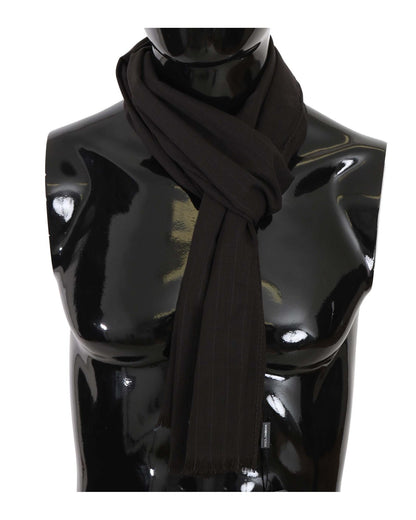 Dolce & Gabbana Mens Striped Wool Scarf One Size Men
