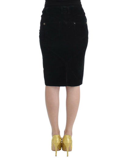 Just Cavalli Pencil Skirt with Logo Details 42 IT Women