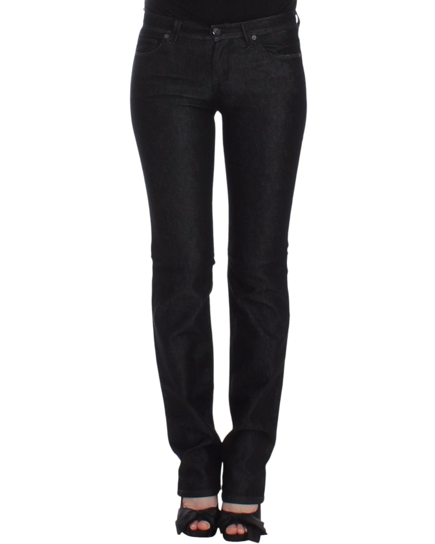 Authentic Ermanno Scervino Black Skinny Jeans W26 US Women