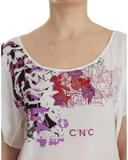 CNC Costume National V-Neck T-Shirt Blouse S Women