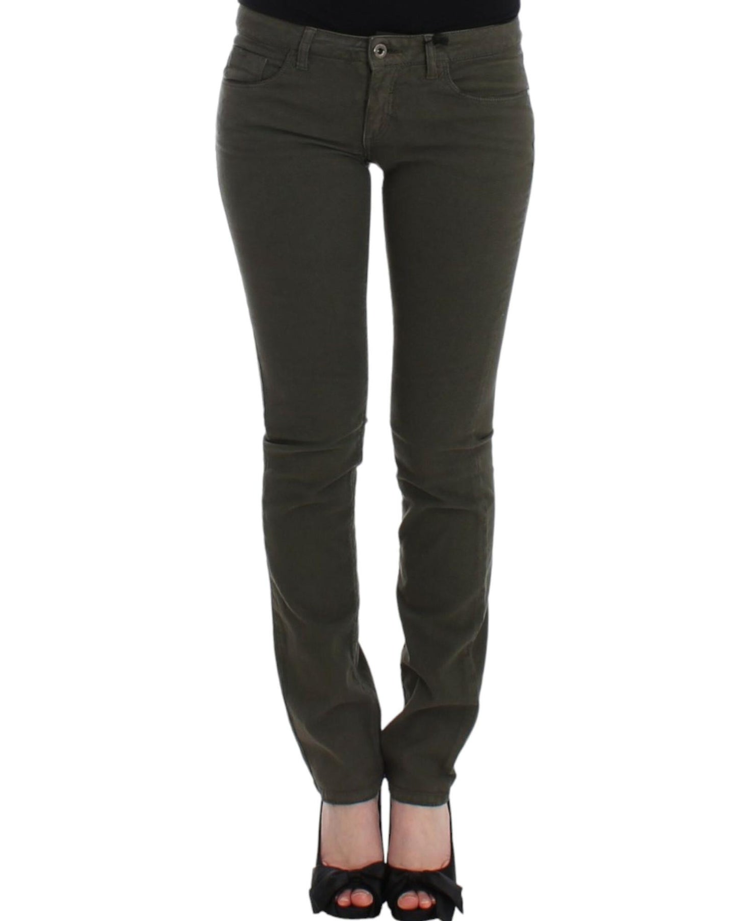 CNC Costume National Green Slim Leg Jeans W26 US Women