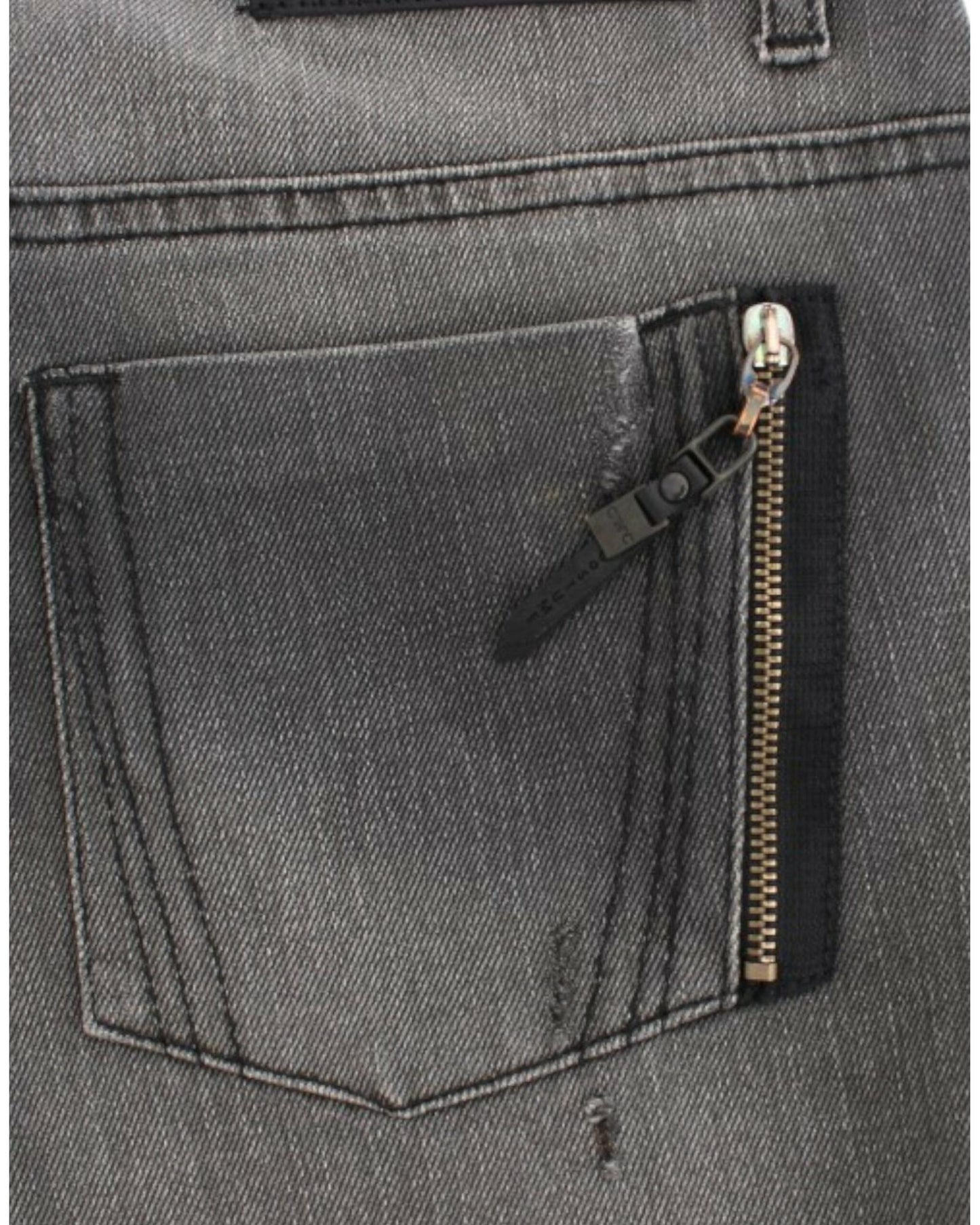 CNC Costume National Gray Straight Leg Jeans W26 US Women