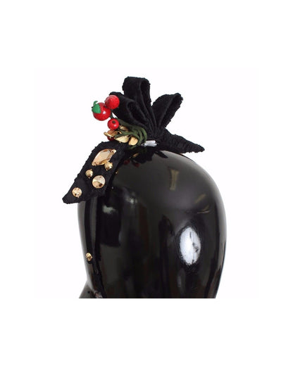Authentic Dolce & Gabbana Berry Fruit Crystal Embellished Diadem One Size Women