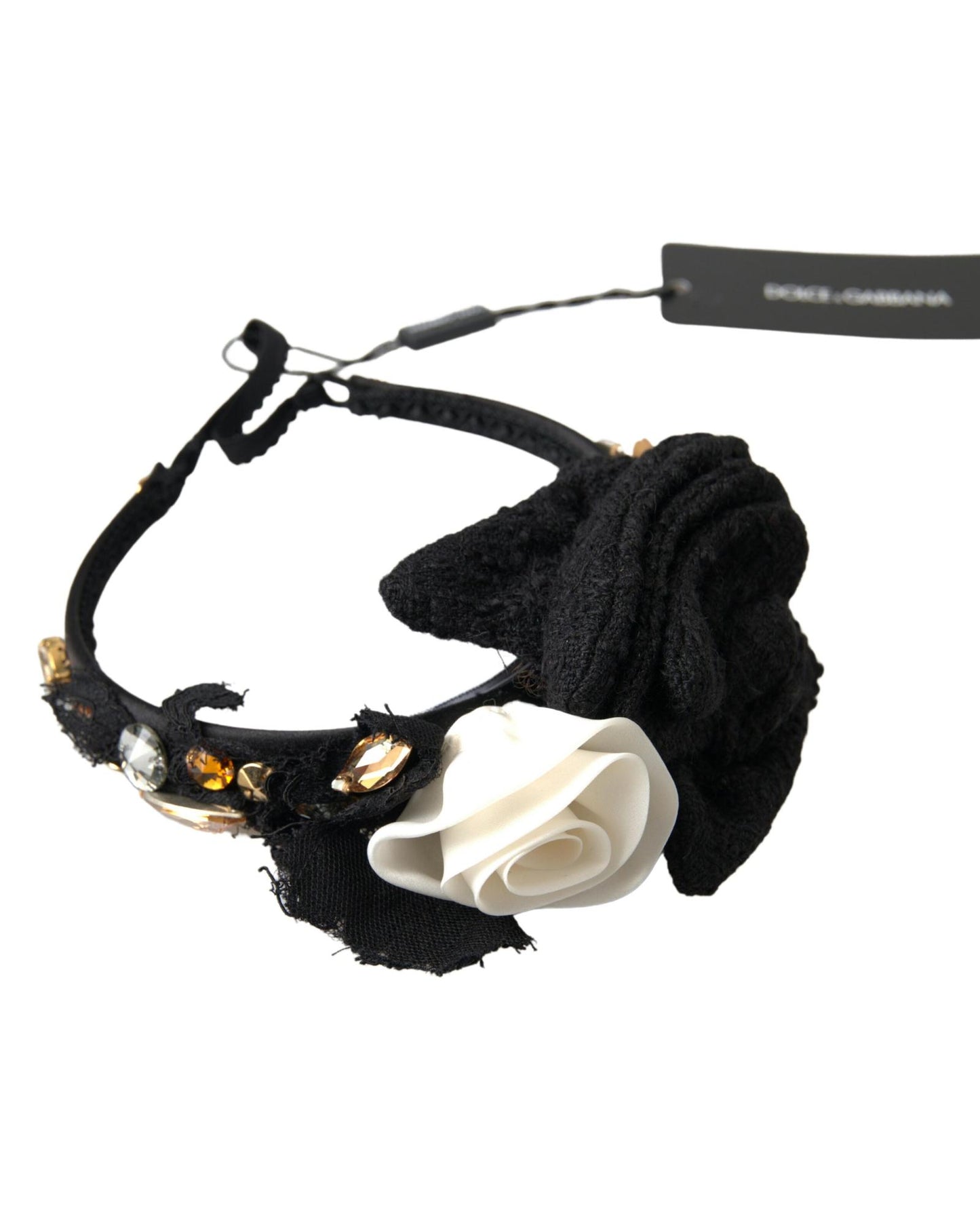 Authentic Dolce & Gabbana Crystal Embellished Diadem Headband One Size Women