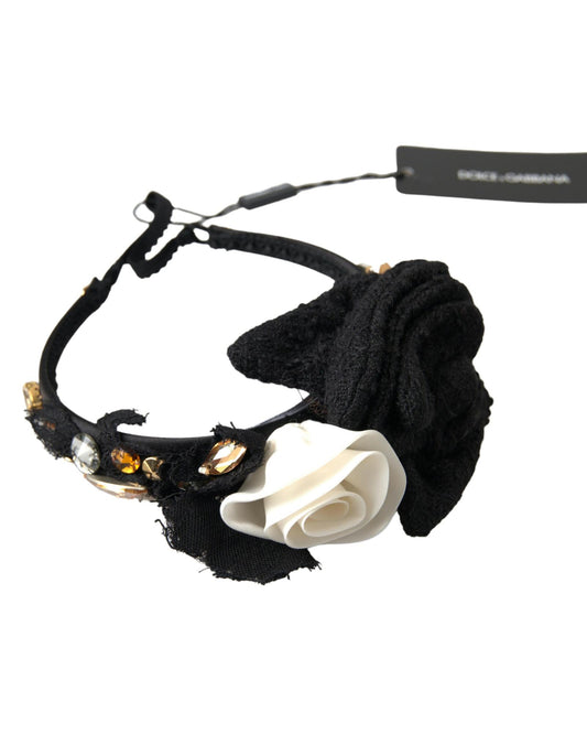 Authentic Dolce & Gabbana Crystal Embellished Diadem Headband One Size Women