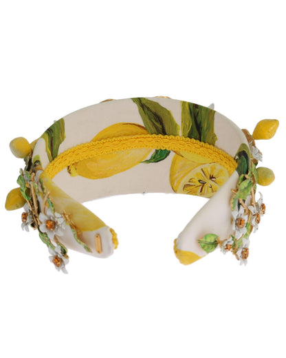Dolce & Gabbana Lemon Sicily Crystal Headband One Size Women