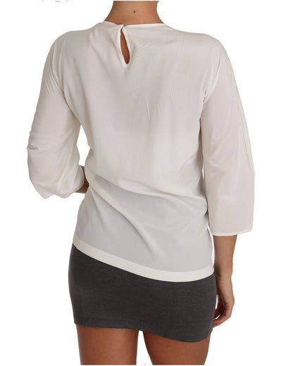 DOLCE & GABBANA White Multicolor Figure Family T-shirt 38 IT Women