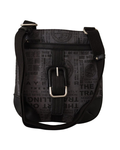 Gray Printed Shoulder Purse Crossbody Bag One Size Women