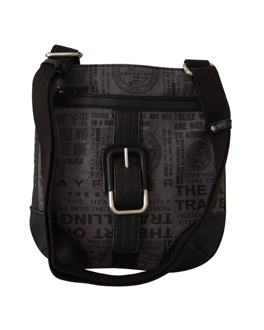 Gray Printed Shoulder Purse Crossbody Bag One Size Women