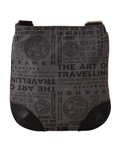 Gray Printed Shoulder Purse Crossbody Bag One Size Women