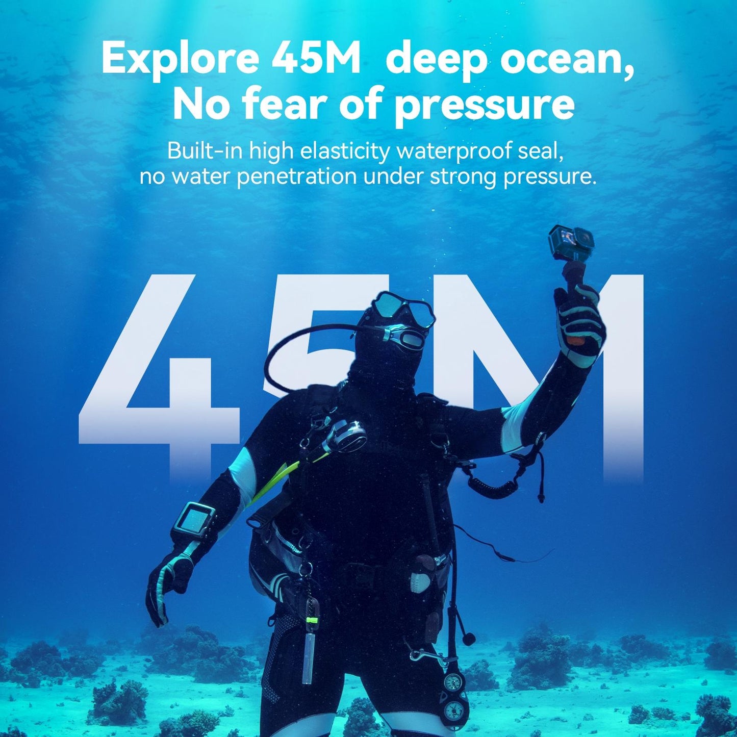 Full Scene Waterproof Diving Housing with Anti-fog