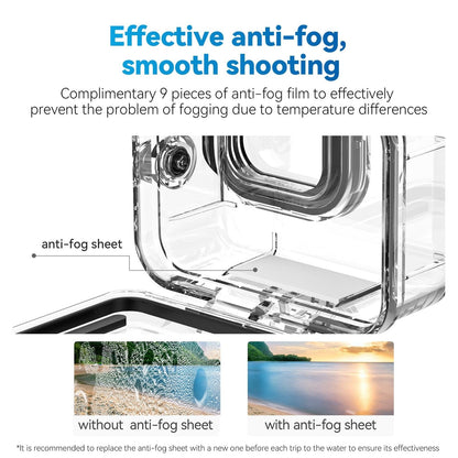 Full Scene Waterproof Diving Housing with Anti-fog