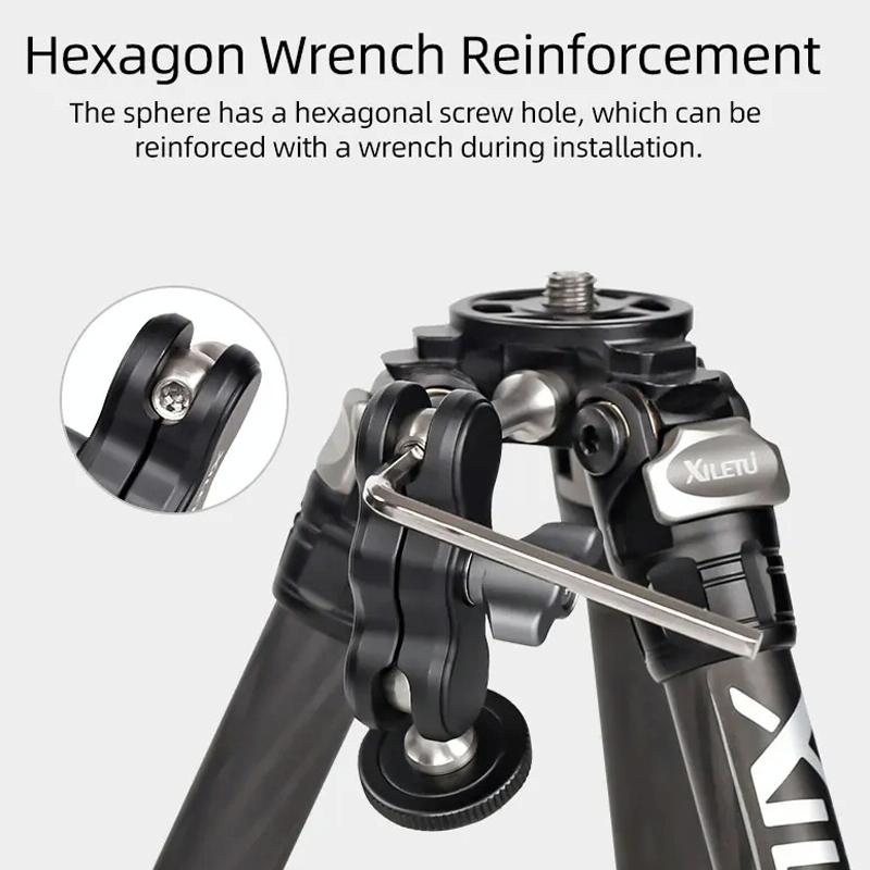 Versatile Dual Ballhead Magic Arm For Camera And Monitor Mounting - Tm-2