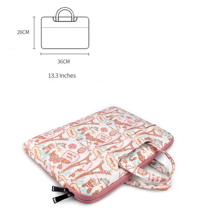 Waterproof Canvas Laptop Handbag - Fits 13.3 Inch