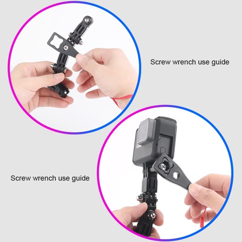 Helmet Mount Set - 2 Adhesive Arms for Multi-angle Fixing for Gopro