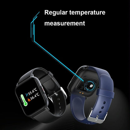 1.69 Inch Waterproof Smart Watch With Health Monitoring & Body Temp Detection Pink