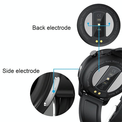 1.3 Inch Heart Rate Smart Watch Brown Leather