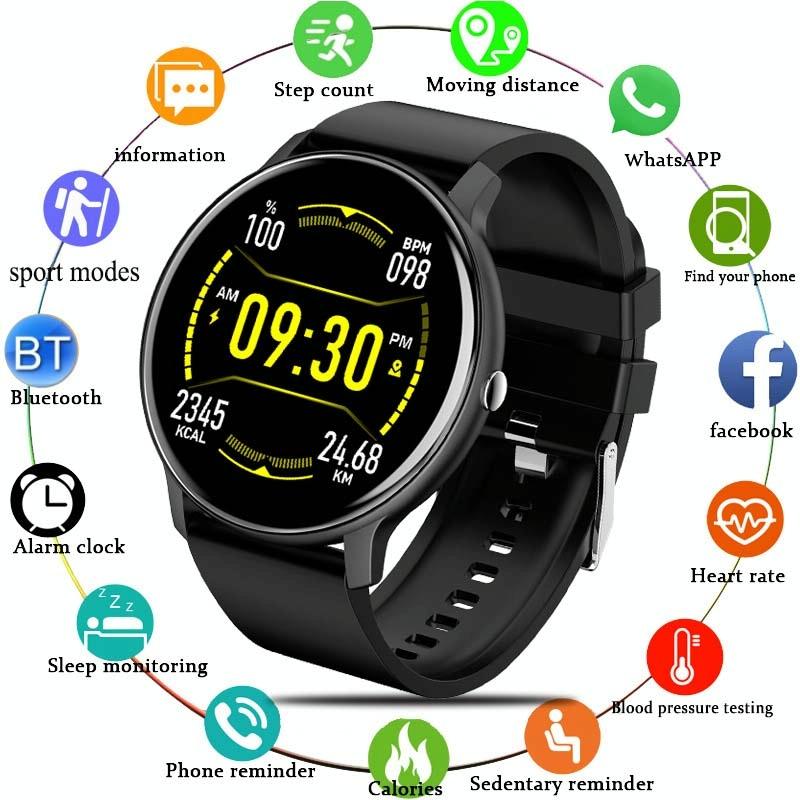 Heart Rate / Blood Oxygen / Blood Pressure Monitoring Bluetooth Smart Calling Watch - Mesh Pink