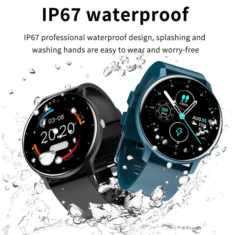 Heart Rate / Blood Oxygen / Blood Pressure Monitoring Bluetooth Smart Calling Watch - Mesh Pink