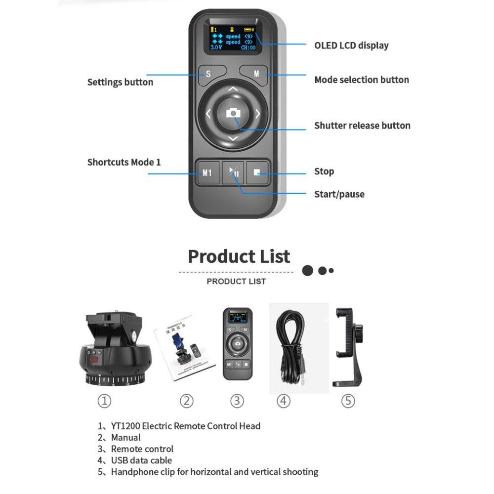 Electric Dual-shaft Gimbal for Live Control