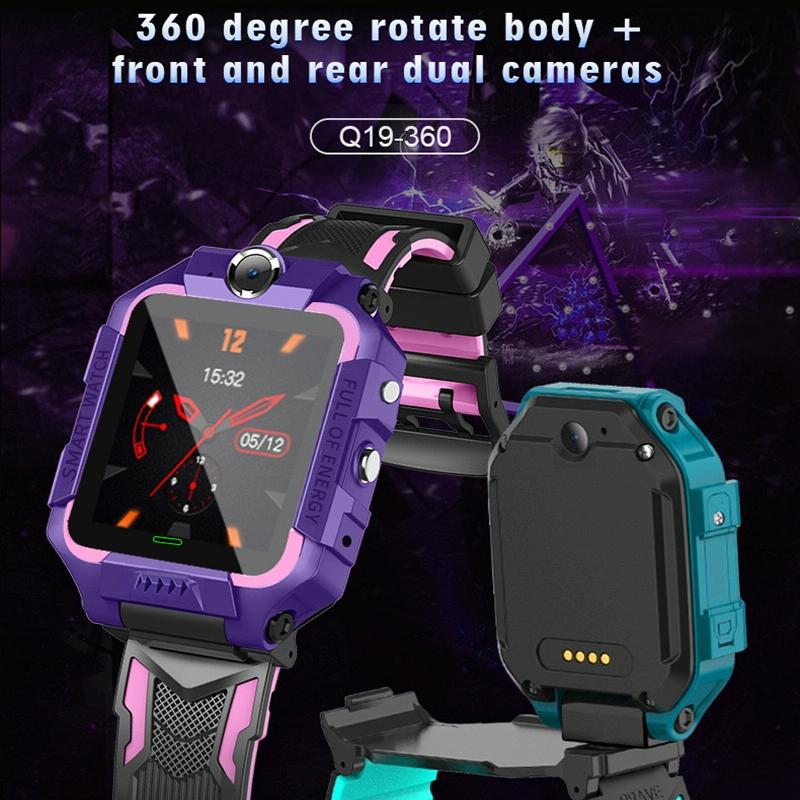 1.44 Inch 360-Degree Rotating Positioning Camera Smart Waterproof Children Calling Watch - Green
