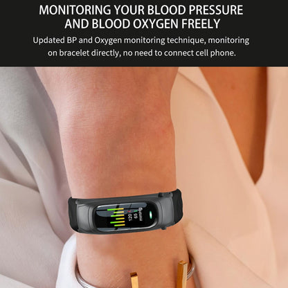 Smart Bracelet With Ai Voice Sleep & Heart Rate Monitoring Call Rejection - Black