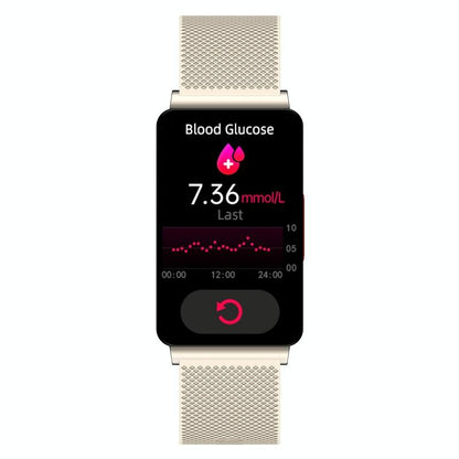 Smart Health Monitoring Watch With Colour Screen - Black