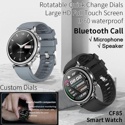 Silicone Band Smart Watch With Colour Screen - Black