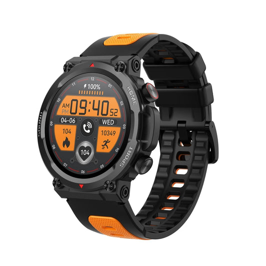 Waterproof Smart Watch With Heart Rate & Sleep Monitoring - Black