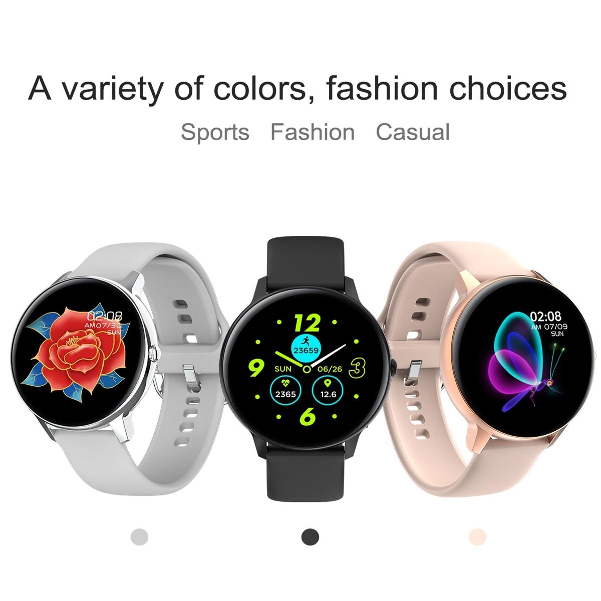 Smart Watch With Ip68 Waterproofing And Health Monitoring - Black