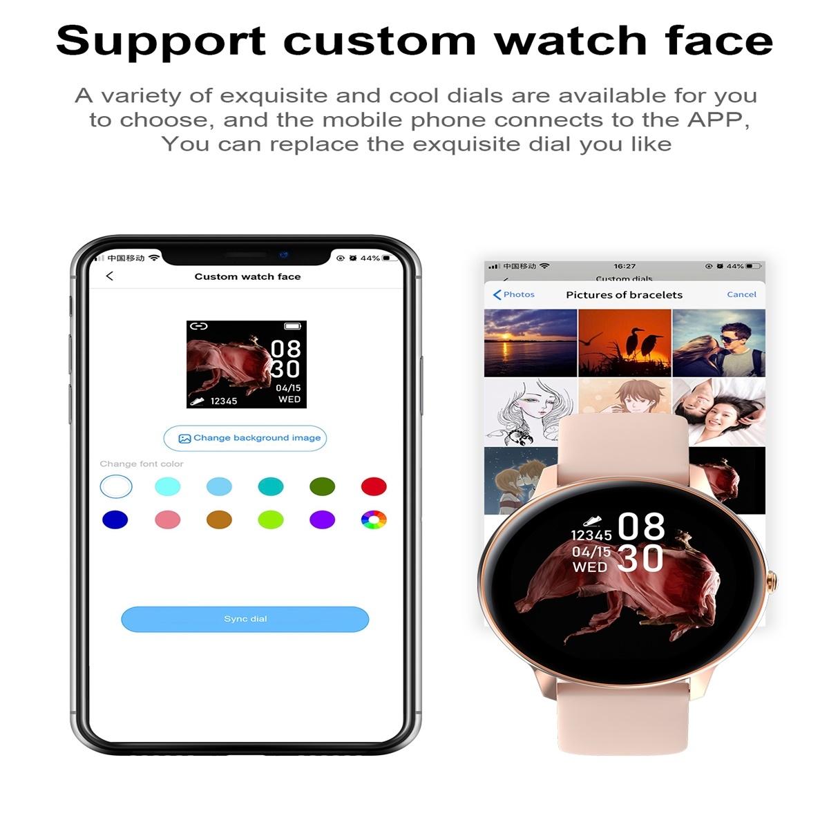 Smart Watch With Ip68 Waterproofing And Health Monitoring - Black