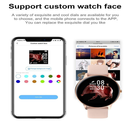 Smart Watch With Ip68 Waterproofing And Health Monitoring - Black