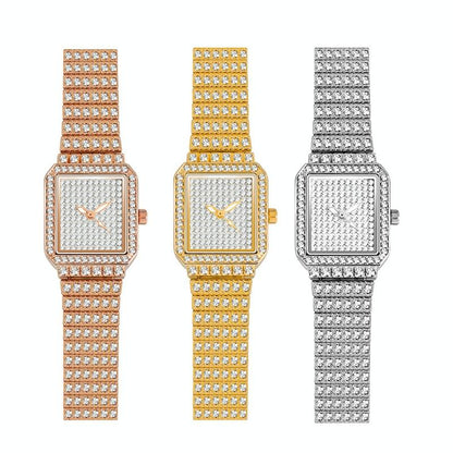 Women Diamond Chain Watch - Elegant and Timeless - Rose Gold