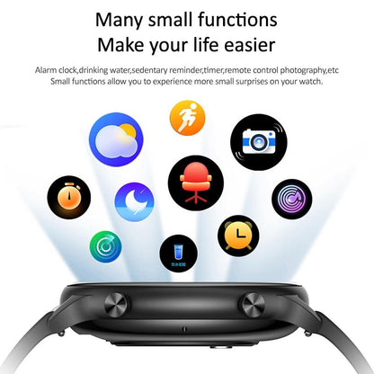 1.32 Inch Waterproof Smart Watch With Bluetooth Calling & Sleep Monitoring - Black