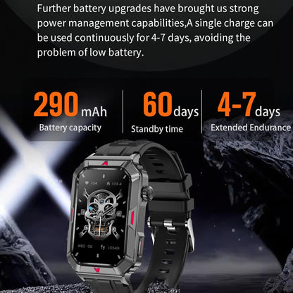 Smart Bracelet With Sleep Detection And Steel Strap - Bt5.2 - Black