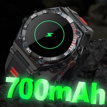 1.43 Inch Amoled Screen Smart Watch Supports Bluetooth Call / Blood Oxygen Detection - Red