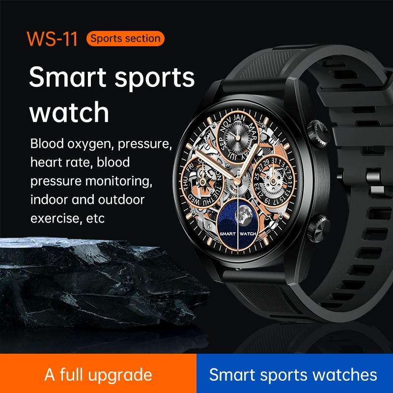 1.43 Inch Ip67 Sport Smart Watch Support Bluetooth Call / Sleep / Blood Oxygen / Heart Rate / Blood Pressure Health Monitor - Black
