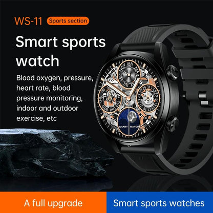 1.43 Inch Ip67 Sport Smart Watch Support Bluetooth Call / Sleep / Blood Oxygen / Heart Rate / Blood Pressure Health Monitor - Black